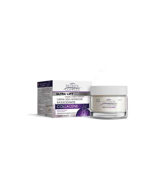 RETINOL Crema Viso  con Collagene  -Antirughe e Rassodante -50ml