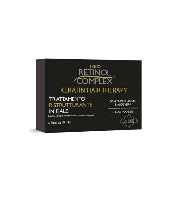 RETINOL COMPLEX  KERATIN HAIR -trattamento ristrutturante - 6 fiale x10ml