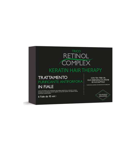 RETINOL COMPLEX  KERATIN HAIR - trattamento antiforfora - 6 fiale x 10 ml