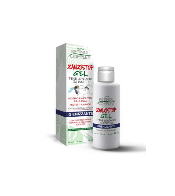 RETINOL COMPLEX GEL REPELLENTE ANTIZANZARE IGIENIZZANTE ZANZISTOP- gel  100ml