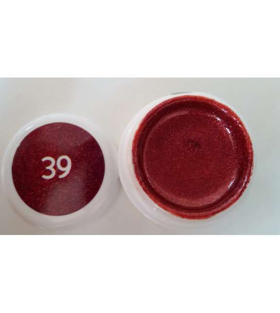 GEL COLOR GLITTER UV/LED -39- RED POWER 5ML