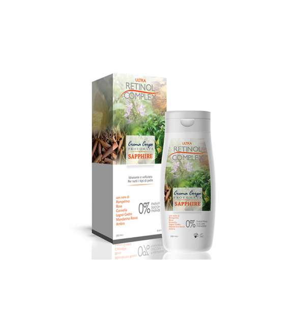 RETINOL COMPLEX  CREMA CORPO PROFUMATA SAPPHIRE - IDRATANTE 250ML