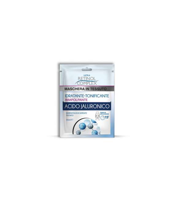 RETINOL COMPLEX Maschera Viso in Tessuto con Acido Jaluronico 25 ml- 1 pz