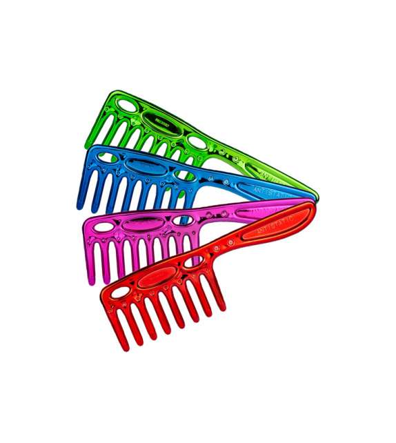 PETTINE ANTISTATICO SAGOMATO CROMATO - COLORI ASSORTITI