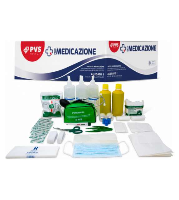Ricarica PRONTO SOCCORSO DM 388 ALLEGATO 1 - CON Sfigmomanometro (3+ addetti)