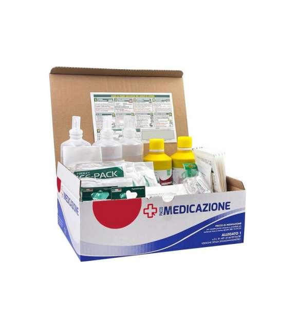 Ricarica PRONTO SOCCORSO DM 388 ALLEGATO 1 - SENZA Sfigmomanometro (3+ addetti)