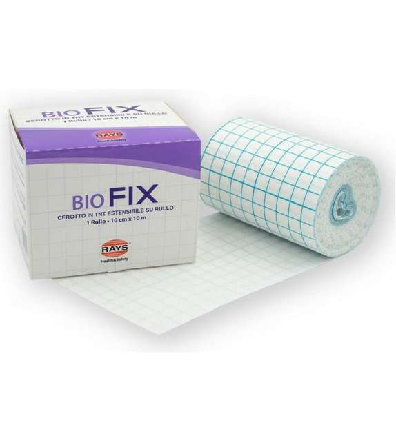 CEROTTO IN TNT ADESIVO Estensibile BIOFIX cm 10 X 10 mt BIANCO (1 pz)