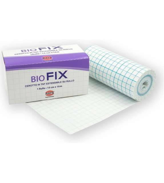 CEROTTO IN TNT ADESIVO Estensibile BIOFIX cm 15 X 10 mt BIANCO (1 pz)