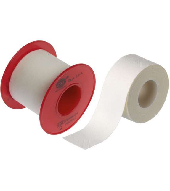 CEROTTO ADESIVO di TELA all'Ossido di ZINCO CM 5 X 5 MT su rocchetto (1 pz)