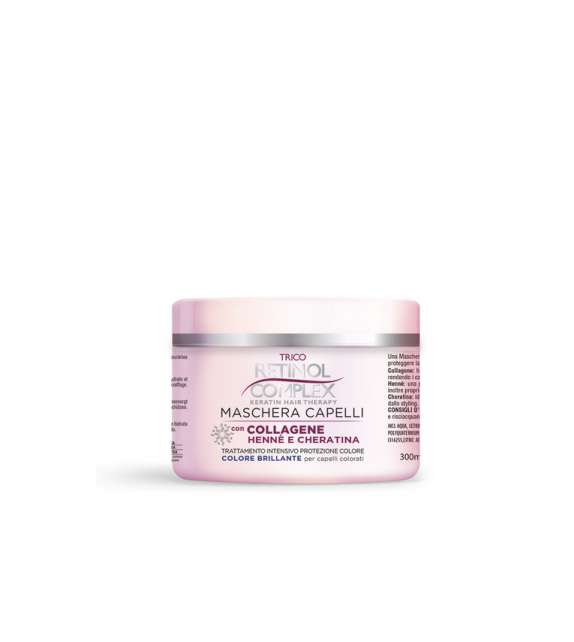 RETINOL COMPLEX Maschera Protezione Colore con Hennè & Cheratina 300 ML