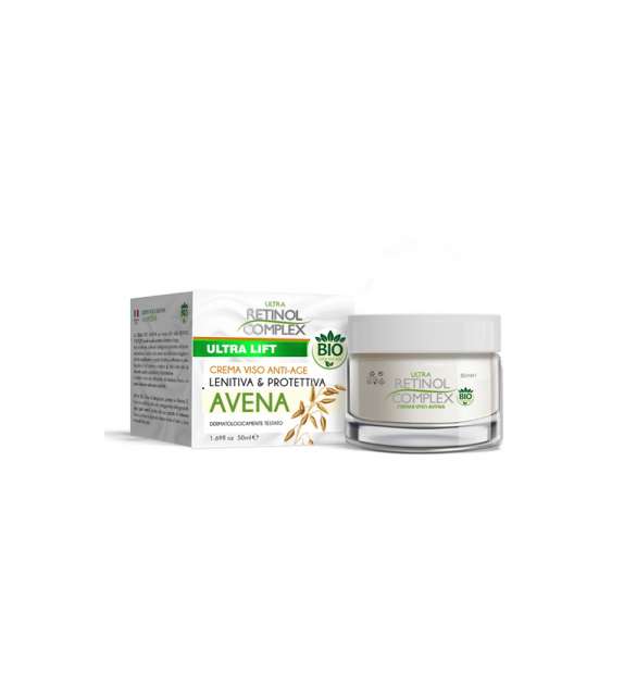 RETINOL Linea Biologica - Crema Viso con Avena - Lenitiva e Protettiva 50 ml