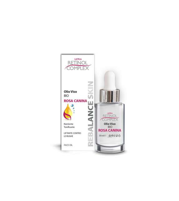 RETINOL Olio Viso Emolliente e Elasticizzante Rosa Canina -30 ml