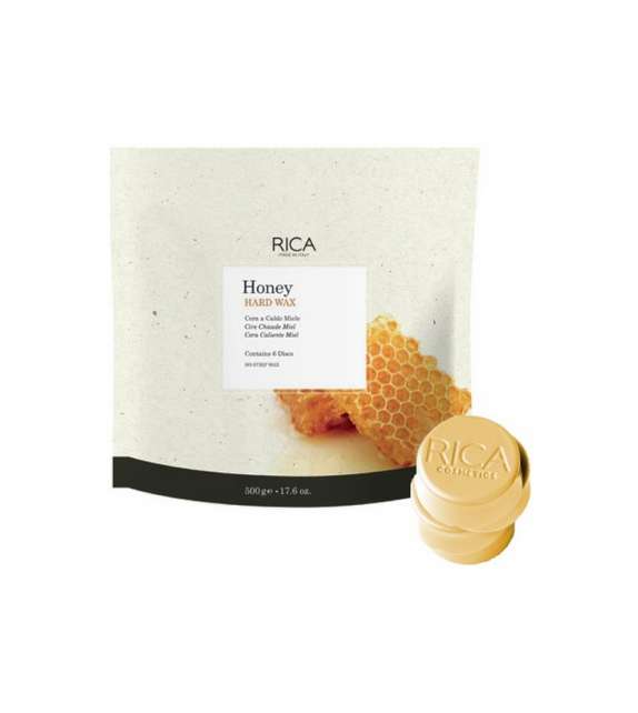 CERA a caldo RICA 500gr Busta 6 DISCHI cialde SENZA STRISCE - Scegli Fragranza
