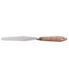 SPATOLA STENDICERA ACCIAIO INOX CON MANICO IN LEGNO (SOTTILE) PER PICCOLE ZONE