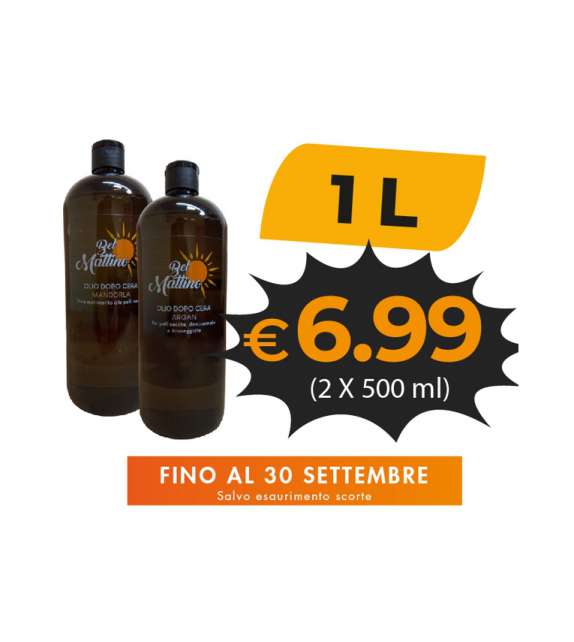 1000ML BEL MATTINO OLIO DOPO CERA AZULENE & MENTOLO - 2X500ML