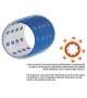 BIGODINI ADESIVI ALLUMINIUM HOT ROLLER (CONF 12 PZ) - Scegli il Diametro