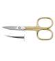 FORBICINA UNGHIE CURVA 3,5" SATINATA MANICI DORATI PROFESSIONAL