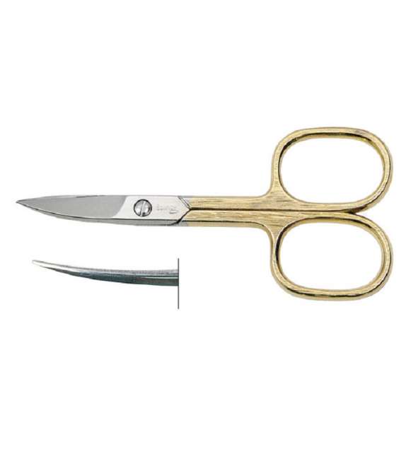 FORBICINA UNGHIE CURVA 3,5" SATINATA MANICI DORATI PROFESSIONAL