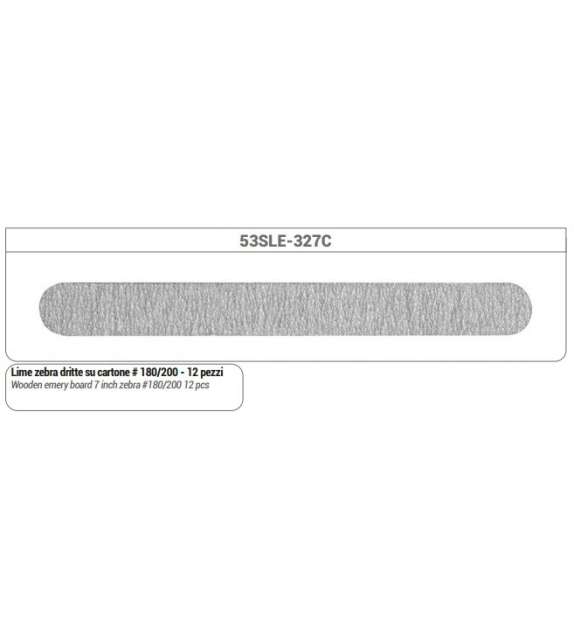 LIMA DRITTA 180/200 ZEBRATA - MAXI FORMATO  (12 pz)