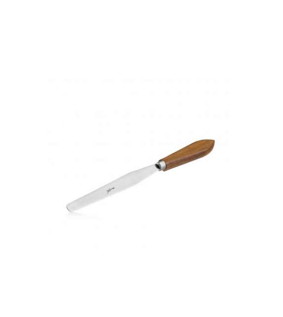 SPATOLA STENDICERA ACCIAIO INOX CON MANICO IN LEGNO (SOTTILE)