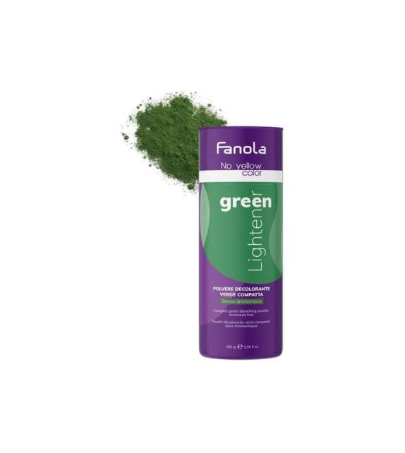 FANOLA POLVERE DECOLORANTE VERDE SENZA AMMONIACA NO YELLOW COLOR 450 GR