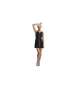 CASACCA DONNA DAMA NERA CON BORDINO BIANCO