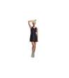 CASACCA DONNA DAMA NERA CON BORDINO BIANCO