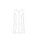 CASACCA DONNA DAMA NERA CON BORDINO BIANCO
