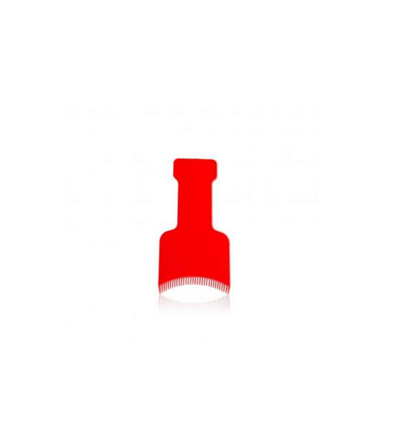 SPATOLA MECHES ROSSA CON DENTI (CONF 3 PZ)