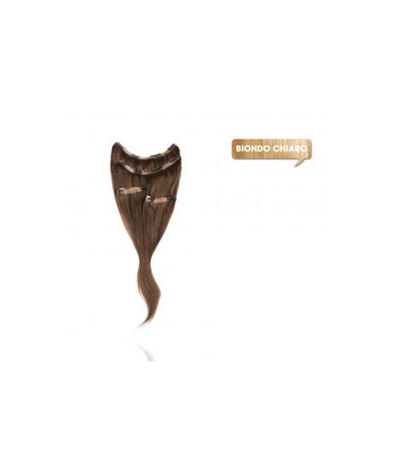 KIT EXTENSION CLIP CAPELLI NATURALI20 BIONDO CHIARISS.