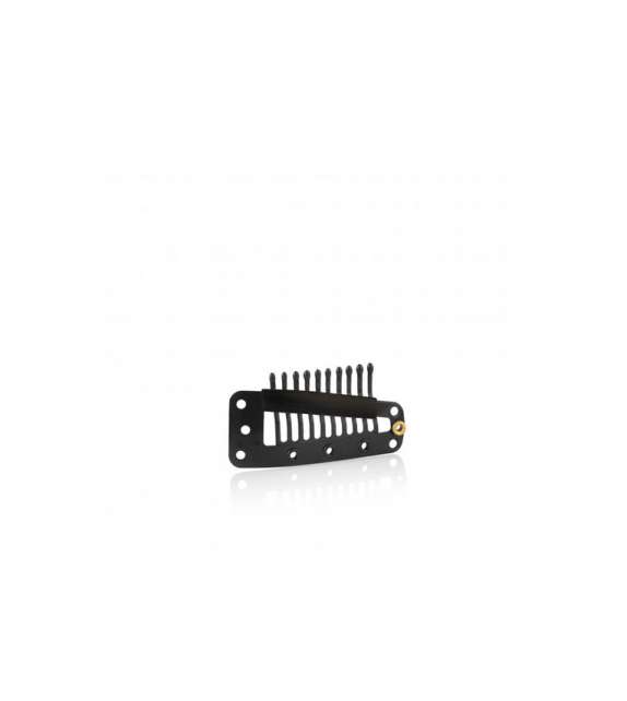CLIPS PER EXTENSION a tessitura in acciaio (conf. 20 pz) -NERO