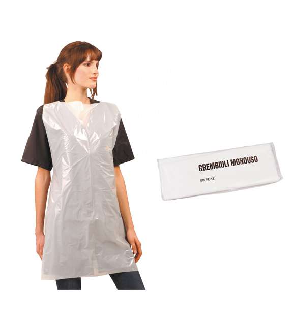GREMBIULE MONOUSO SOFT PE-LD (50 PEZZI)