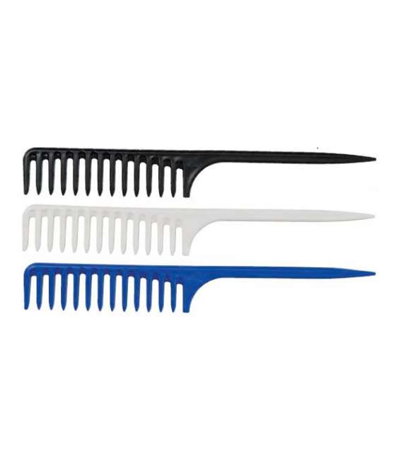 PETTINE A CODA CON DENTI RADI WILD COMB COLORI ASSORTITI