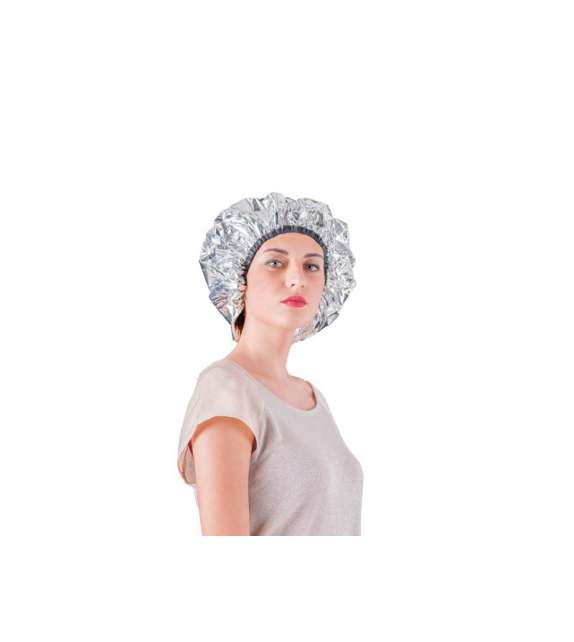 CUFFIA TERMICA ALLUMINIO  per trattamenti capelli