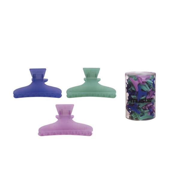 PINZE GRANDI PER CIOCCHE COLORI ASSORTITI (36 PEZZI)