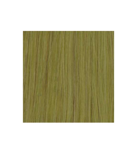 EXTENSION CHERATINA Capelli naturali 20 ciocche COLORATE ACID-GREEN cm50 LISCI