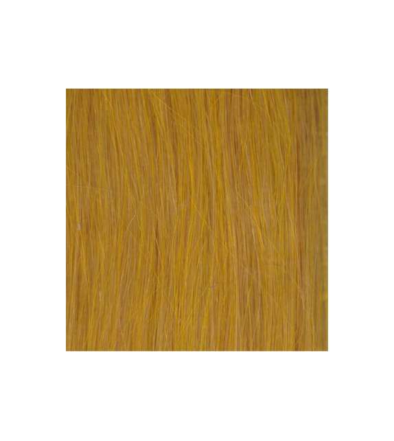 EXTENSION CHERATINA Capelli naturali 20 ciocche COLORATE col. YELLOW cm50 LISCI