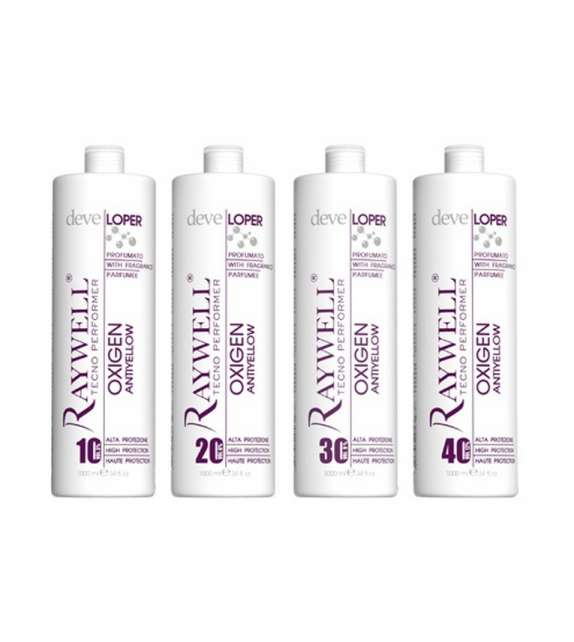 EMULSIONE OSSIDANTE ANTIGIALLO RAYWELL 1000ml OXIGEN ANTI YELLOW Scegli Volumi