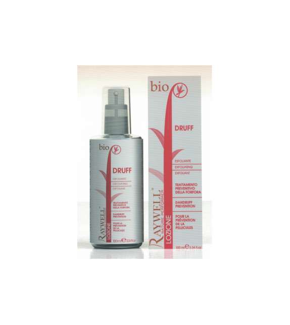 LOZIONE BIO ESFOLIANTE Trattamento Preventivo anti Forfora RAYWELL DRUFF 100ml