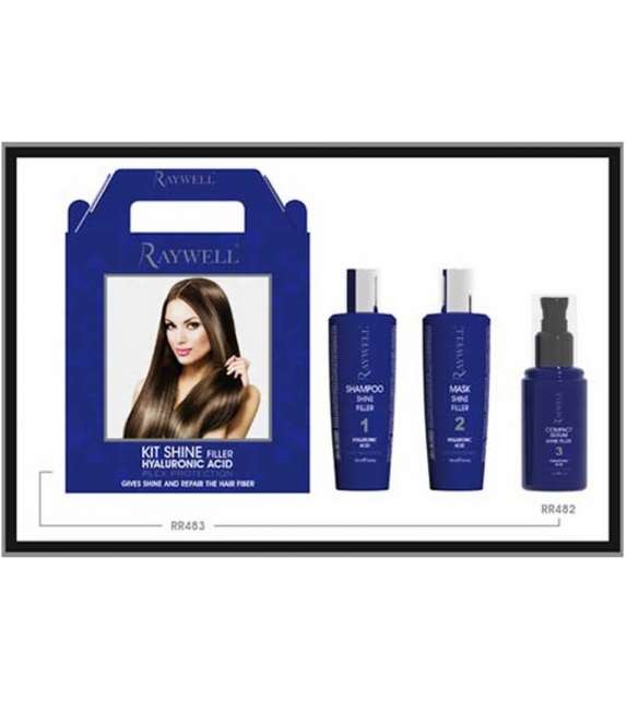KIT SHINE FILLER HYALURONIC ACID Trattamento Rigenerante Rinforzante RAYWELL