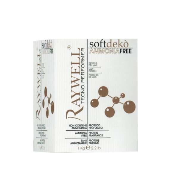 POLVERE DECOLORANTE PROTEICA delicata SOFT DEKO Senza Ammoniaca  RAYWELL 1000gr