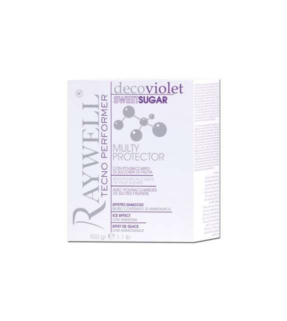 POLVERE DECOLORANTE VIOLET Effetto Ghiaccio SWEET SUGAR poca Amm. RAYWELL 500gr