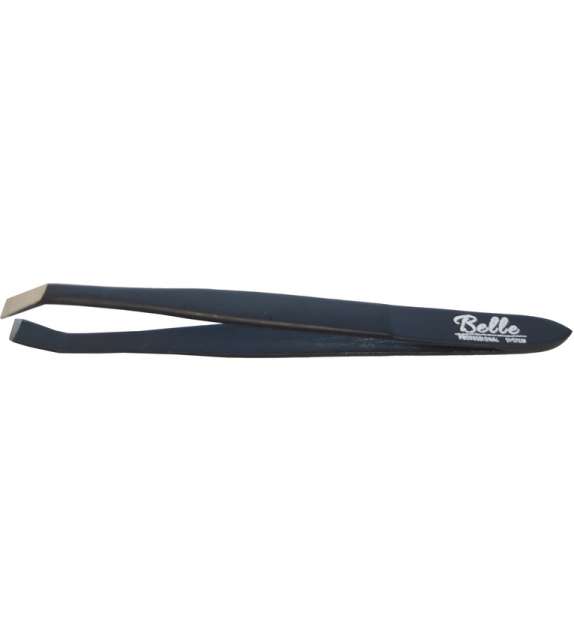 PINZETTA PROFESSIONALE SOTTILE NERA TAGLIO A TENAGLIA BELLE 3,5"