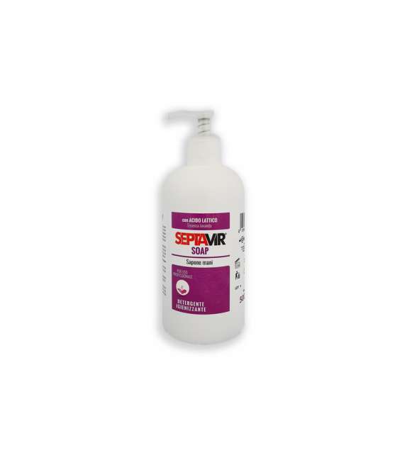 SAPONE MANI DETERGENTE IGIENIZZANTE SEPTAVIR SOAP CERICHEM 500 ML LAVANDA
