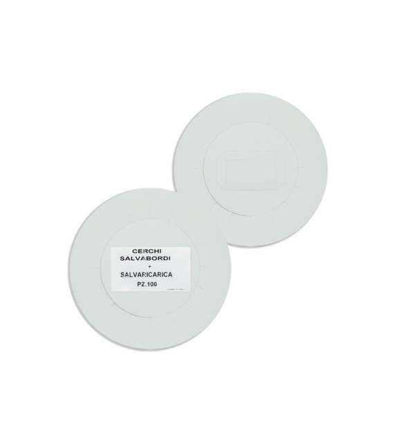 CERCHIETTI SALVABORDO - 2in1-- per SCALDACERA IN VASO + RULLO - Conf. 100+100 PZ