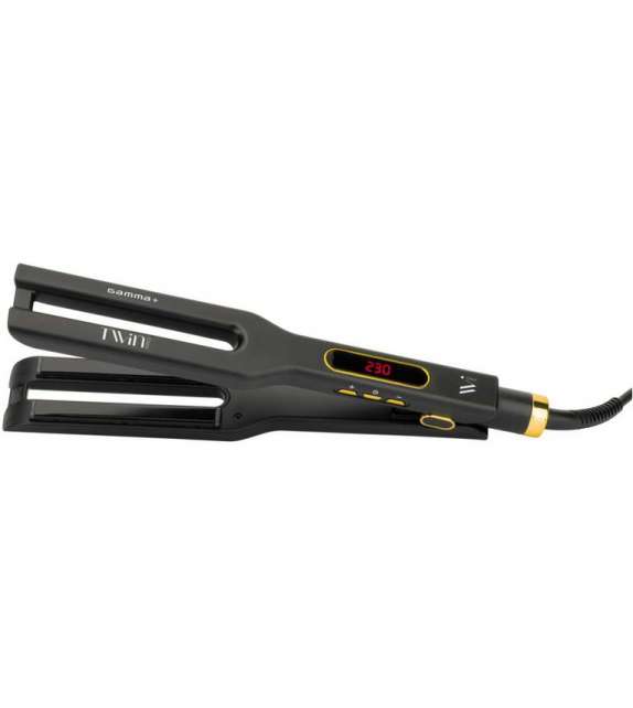 PIASTRA DOPPIA per Capelli TWIN PRO GAMMA PIÙ 130-230°C Ceramica - Tormalina