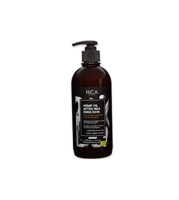 EMULSIONE DOPO CERA per Cera SENZA STRISCE BLACK WAX Post Epilazione RICA 500ml