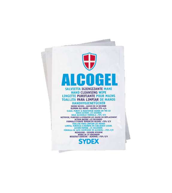 SALVIETTA IGIENIZZANTE MANI E SUPERFICI MONOUSO ALCOGEL SYDEX - 1 pz