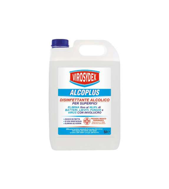 DISINFETTANTE SUPERFICI ALCOLICO VIROSYDEX ALCOPLUS Tanica 5 lt