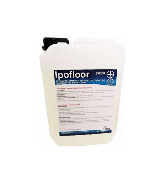 IGIENIZZANTE CLOROATTIVO SGRASSATORE GEL IPOFLOOR SYDEX Tanica 5 KG